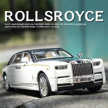 1:32 Rolls-Royce Phantom Alaşım Araba Modeli Diecasts ve Oyuncak Araçlar Oyuncak Arabalar Çocuk oyuncakları Ses ve ışık İçin Çocuk Hediyeler Çocuk Oyuncak