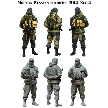 1/35 reçine şekil asker modeli modern Rus asker gk el yapmak için beyaz model askeri savaş 163