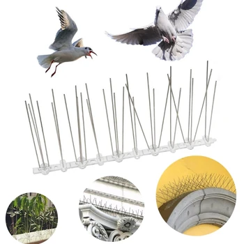 1 Takım Paslanmaz Çelik Başak Şerit Anti Güvercin Tırnak Kuş Kuş Kovucu 25cm Bahçe Malzemeleri