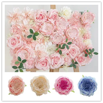 10 adet 12CM Yapay Gül çiçek başları İpek Dekoratif Çiçek Parti Dekorasyon Düğün Duvar Çiçek Buketi Çelenk Headware Acce