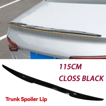 115cm / 45in Clossy Siyah Araba Kuyruk Arka Çatı Bagaj Spoiler Dudak Uzatma Kanat V Tarzı Tesla Model 3 Y 2017-2022 Aksesuarları