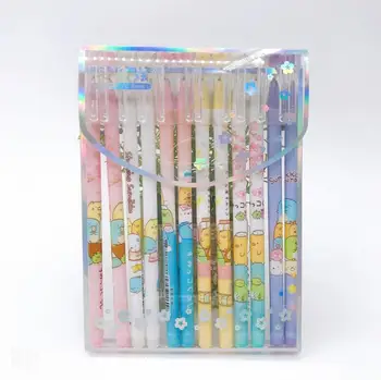 144 adet / grup Sumikko Gurashi Silinebilir Jel Kalem Sevimli 0.5 mm İmza Kalemler Promosyon Hediye Ofis Okul Malzemeleri toptan