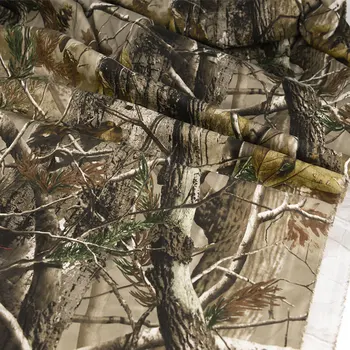 150cm Genişlik Ağaç Yaprakları kamufulaj kumaşı Kamuflaj Kumaş DIY Açık Avcılık Gizleme Gölge