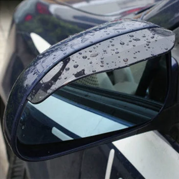 2 Adet Araba Yan Ayna Su Geçirmez Güneşlik Yağmur Kaş Araba dikiz aynası Güneşlik Gölge Yağmur Kalkanı Oto Aksesuarları