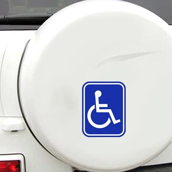 2 ADET Engelli İşareti Engelli Hareketlilik Park Araba Sticker PVC Çıkartması Otomatik