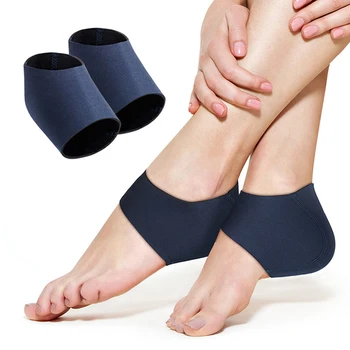 2 Adet Topuk Korumak Çorap Plantar Fasiit Terapi Wrap Ayak Bileği Brace Arch Destek Ortez Astarı Ayak Topuk Ağrı kesici Kollu 