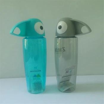 2016 M Moda Ağaçkakan Y Su Şişeleri Şeffaf PC Plastik 550 ml BPA Ücretsiz Yaratıcı Taşınabilir Botellas De Agua
