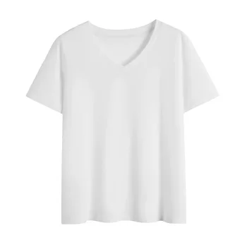 2018 yaz yeni O-Boyun T-Shirt kısa kollu tişört kadın üst Pamuk