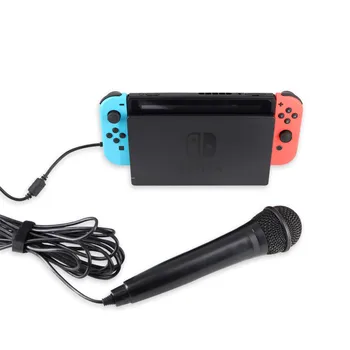 2020 USB Kablolu 3m / 9.8 ft Oyun Klavyeler kullanımı Mikrofon Yüksek Performanslı Karaoke MİKROFON Nintendo Anahtarı PS4 Wii U XBOX360 PC Mikrofonlar