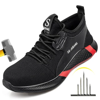 2021 Yeni İş Güvenliği Botları Peluş Sıcak Kışlık Botlar Anti-smash Anti-delinme iş ayakkabısı Sneakers Çelik Ayak Yıkılmaz Ayakkabı