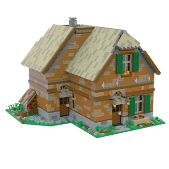 3123 Adet+ MOC Rustik Çiftlik Evi Modeli Küçük Parçacık Yapı Taşları (Yetkili ve tarafından Tasarlanan Bjorn Schouten)