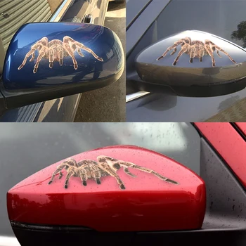 3D örümcek sticker araba dekorasyon için Örümcek Kertenkele Akrep Araba Sticker Pencere Ayna Tampon Çıkartması Dekor Suya dayanıklı Etiket