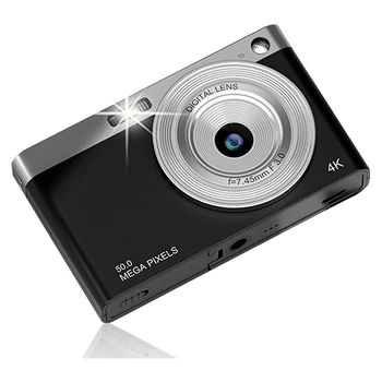 4 K FHD 50MP Dijital Kamera Otomatik Odaklama 16X Zoom İle 2.88 İnç Ekran Kamera , Gençler İçin fotoğraf kamerası, öğrenciler