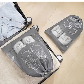 5 adet Ayakkabı Saklama Çantası Dolap Organizatör dokunmamış Seyahat Taşınabilir Çanta Su Geçirmez Cep Giyim Sınıflandırılmış Asılı Çanta