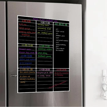 A3 Manyetik Kuru silinebilir beyaz tahta Levha Mutfak Buzdolabı Haftalık Beyaz Tahta Takvim Faydalı Menü Planlama Bakkal Alışveriş Listesi