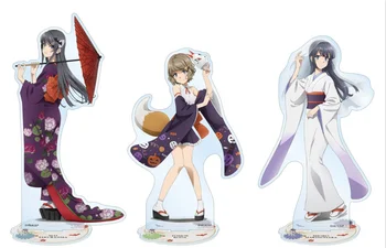 Anime Sakurajima Mai Azusagawa Kaede Akrilik Şekil Standı Şekil 3045 Standı Modeli Plaka Oyuncak