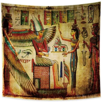 Antik Mısır Kral Duvar Asılı Oryantal Tarihi Sanat Baskı Goblen Ev Dekorasyon Oturma Odası Yatak Odası İçin