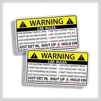 Araba Güvenlik Uyarı Kuralları Çıkartma kartı Etiket Geely Vision için SC7 MK CK Lexus LX570 ıs200 ıs300 ls400