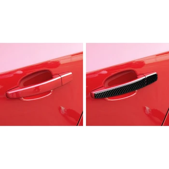 Araba Styling Karbon Fiber Araba Kapı Kolu Kapak Dekorasyon Trim Araba Kapı Kolu Koruyucu Kapak İçin Chevrolet Cruze 2009-2015