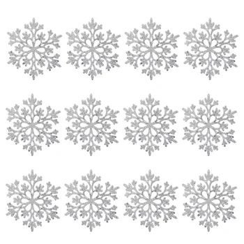 Asılı Kar Taneleri Noel Kış Harikalar Diyarı Kar Tanesi Glitterdecorations Pencere Pul Kar Dilim Dekor Ağacı El Sanatları Tatil