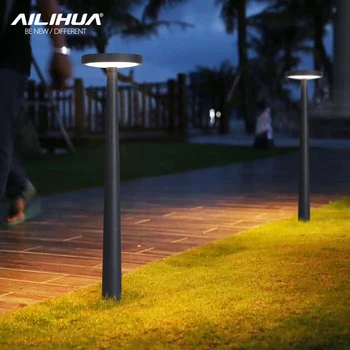 Açık çim lambası su geçirmez avlu çim lambası bağlı güç topluluk parkı dış mekan LED aydınlatma sokak lambası