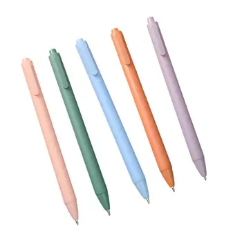 Basın Tipi 5 Adet Faydalı Şeker Renk Yazma Jel Kalem Hafif Mürekkep Kalem Katı Okul Malzemeleri