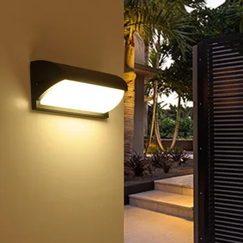 BEIAIDI 18 W su geçirmez bahçe sundurma duvar ışık hareket sensörü açık Villa koridor koridor duvar lambası alüminyum otel duvar aplikleri