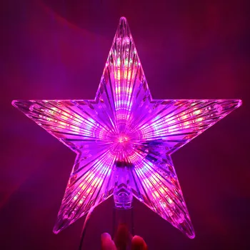 BEIAIDI Noel ağacı üst LED yıldız ışıkları Noel yıldız Garland peri ışık noel ağacı bahçe düğün noel dekoru