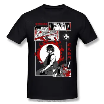 Benimaru Yangın Kuvvetleri Anime T Shirt Vintage Pamuk Kısa Kollu Anime T Shirt Üst Tee Harajuku Kazak