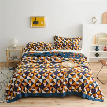 Bohem tarzı Beş kat pamuk ipliği battaniye şekerleme battaniye kanepe atmak battaniye yatak örtüsü yün battaniye Ev Dekorasyon için