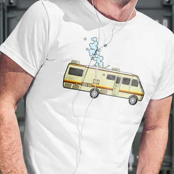 Breaking Bad T-Shirt-Rv Laboratuvar T Shirt Römork Kampçılar Erkekler T Shirt Moda 2019 Erkekler Harajuku Hip Hop Marka Erkekler Tees
