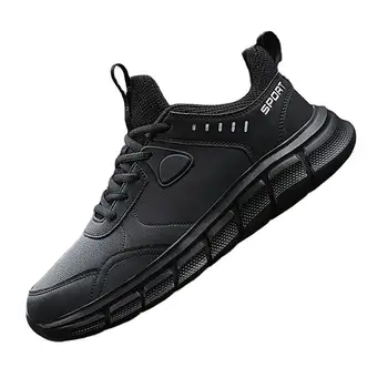 DAFENP Moda Su Geçirmez Deri erkek ayakkabıları Açık Eğitim Koşu spor ayakkabı Rahat koşu ayakkabıları rahat ayakkabılar 39-48