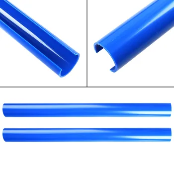 Destek ızgarası Trim Şeritler V bilek koruyucu ön ızgara çubuğu Plastik 2 Adet ABS Parlak Mavi Dayanıklı Pratik Kaliteli
