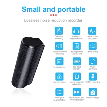Dijital Ses Aktif Kalem Mp3 Çalar Mikro Ses Kaydedici Gürültü Azaltma Profesyonel Kulaklık Mini Ses Kaydedici