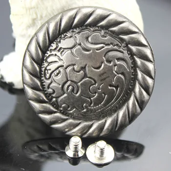 DIY Deri Araçları ve Deri Tangcaohua Dekoratif Düğme Bez Düğmesi Analog Çam Düğmesi Sütür Düğmesi 32mm
