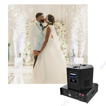 Düğün Dekorasyon Soğuk Kıvılcım Havai Fişek Piroteknik Sahne Spin Buz Olay Maytap Pyro Dmx Uzaktan Çeşme Parti Titanyum Makinesi