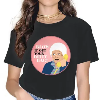 Dışarı Üfle Ditty Çanta Kadın Giyim Altın Kızlar Komedi Aile Dostluk Bea Arthur Grafik Kadın Tişörtleri Vintage Tops
