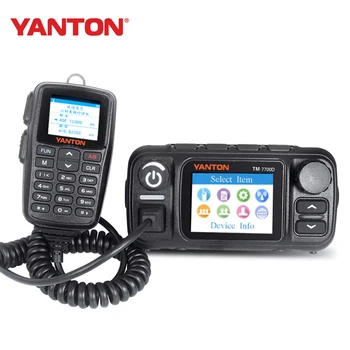 Fabrika Doğrudan Mobil Araç Radyo 4G LTE POC 25 w araba radyo UHF VHF dual band analog walkie talkie YATNON TM-7700D