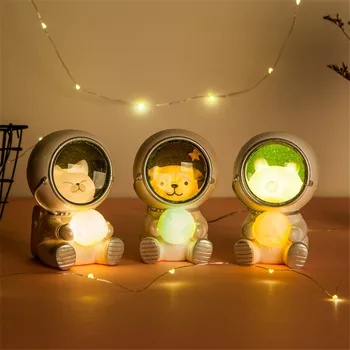 Galaxy Guardian LED gece Lambası Kreş Ay Lambaları astronot masa dekoratif ışıklar bebek çocuk oyuncakları doğum günü hediyesi Damla nakliye
