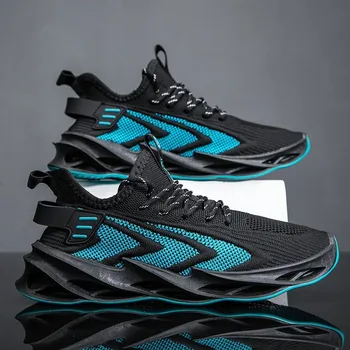Gündelik ayakkabı Erkekler Uçan dokuma Nefes Konfor spor ayakkabı Moda Trendi erkek Tenis Waiking Ayakkabı Açık Footwears 2022