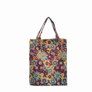 Hayır. HTJ - 05 yüksek kapasiteli taşınabilir tek omuz askılı çanta kanvas çanta kadınlar için çiçek desenli alışveriş çantası ve öğrenciler için