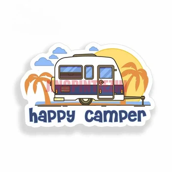 Ilginç Araba Sticker Camper Aksesuarları Mutlu Komik Araba Çıkartmaları Tampon Güzel Çıkartması Vinil Karikatür Araba Çıkartması Dekorasyon Dizüstü Bilgisayar