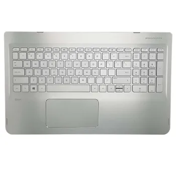 Ingilizce Yeni Laptop Klavye hp ENVY x360 15 - W M6-W TPN-W114 Dizüstü Palmrest Büyük harf değiştirme ABD Gümüş 807526-001