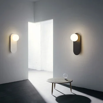 Iskandinav minimalist koridor duvar lambası arka plan duvar lambası çalışma odası başucu duvar lambası