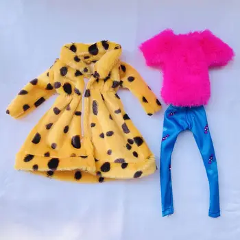 Kawaii Sıcak Satış Moda Kış Ceket Çocuk Oyuncakları Minyatür Giyim Kıyafet Aksesuarları Barbie DIY Noel Hediyeleri Mevcut Hediyeler