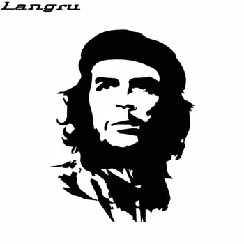 Langru 11.5*15.5 CM Ciddi Ünlü Che Guevara Vinil Çıkartması Süslemeleri Sticker Araba Aksesuarları Jdm