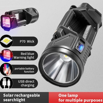LED Kamp Lambası Büyük Kapasiteli Pil Su Geçirmez kamp feneri Ayarlanabilir Güç Bankası Lambası USB Şarj Açık Ekipman için