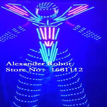 LED kostüm / LED giyim / ışık takım elbise / LED Robot takım elbise / aydınlık kostüm / Maliyet stilts568 içerir