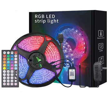 LED şerit ışık müzik Senkronizasyonu Renk değiştirme RGB LED Şerit Wifi Uzaktan Kumanda Su Geçirmez Esnek Bant TV arkaplan ışığı Odası Parti
