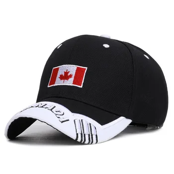 Mektubu Seviyorum Kanada Nakış pamuklu beyzbol şapkası Ayarlanabilir Snapback Kap Erkekler ve Kadınlar için 57